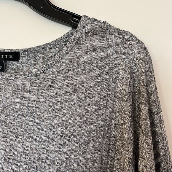 ✨🩶 Vintage Juliette Women’s Gray Asymmetrical Hem Poncho Top | Size L 🩶 - Picture 6 of 14